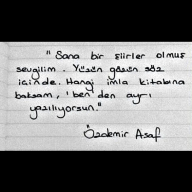 Benden Ayrı Yazılıyorsun