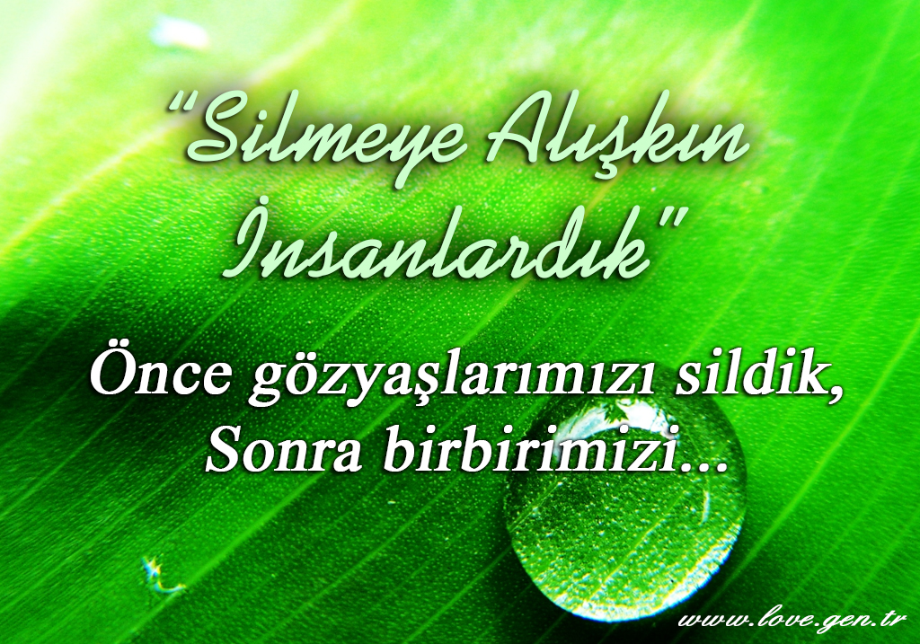 Silmeye Alışkın İnsanlardık